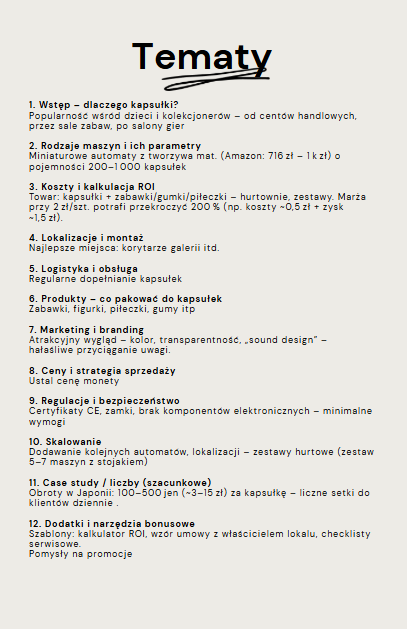 Automaty kapsułowe [2025] E-Book Premium